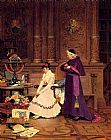 Jehan Georges Vibert The Reprimand painting
